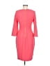 Calvin Klein Solid Pink Cocktail Dress Size 6 - photo 2