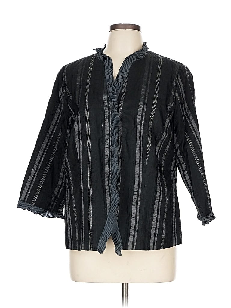 Pre-owned Doncaster Collection Blazer Jacket In Black