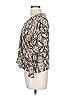 Blu Pepper Silver Short Sleeve Blouse Size L - photo 5