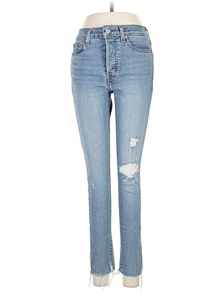 Pre-owned Ann Taylor Loft Jeans In Silver