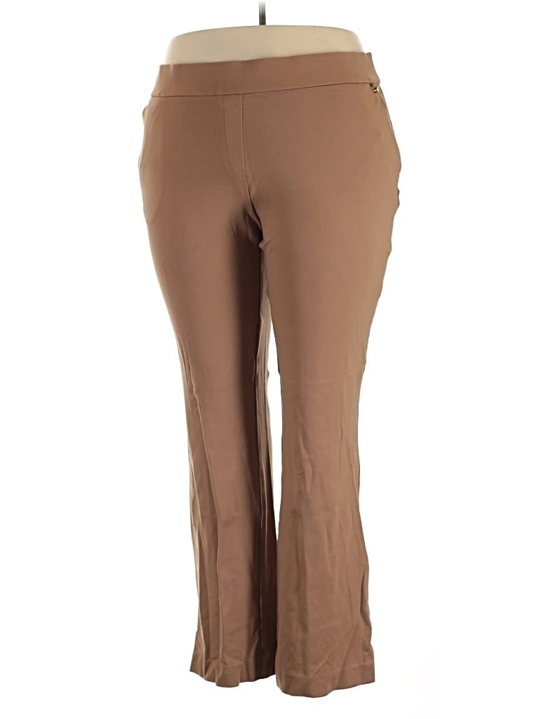 Pre-owned Anne Klein Active Pants In Brown