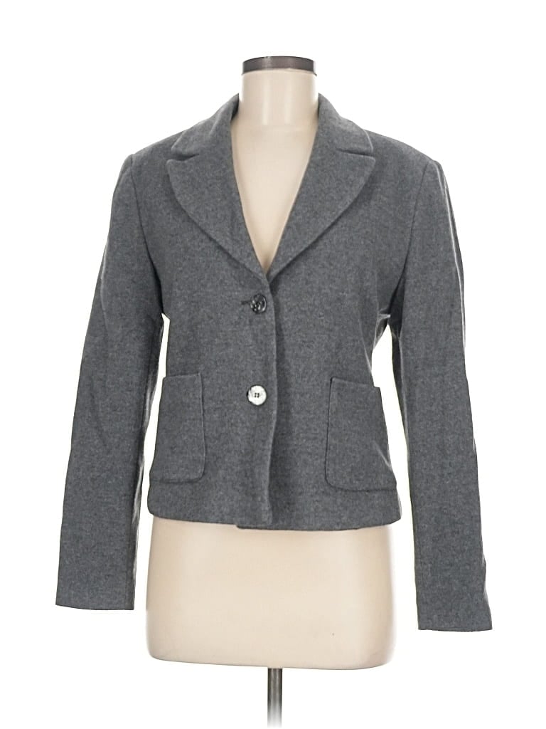 Pre-owned Newport News Blazer Jacket In Gray