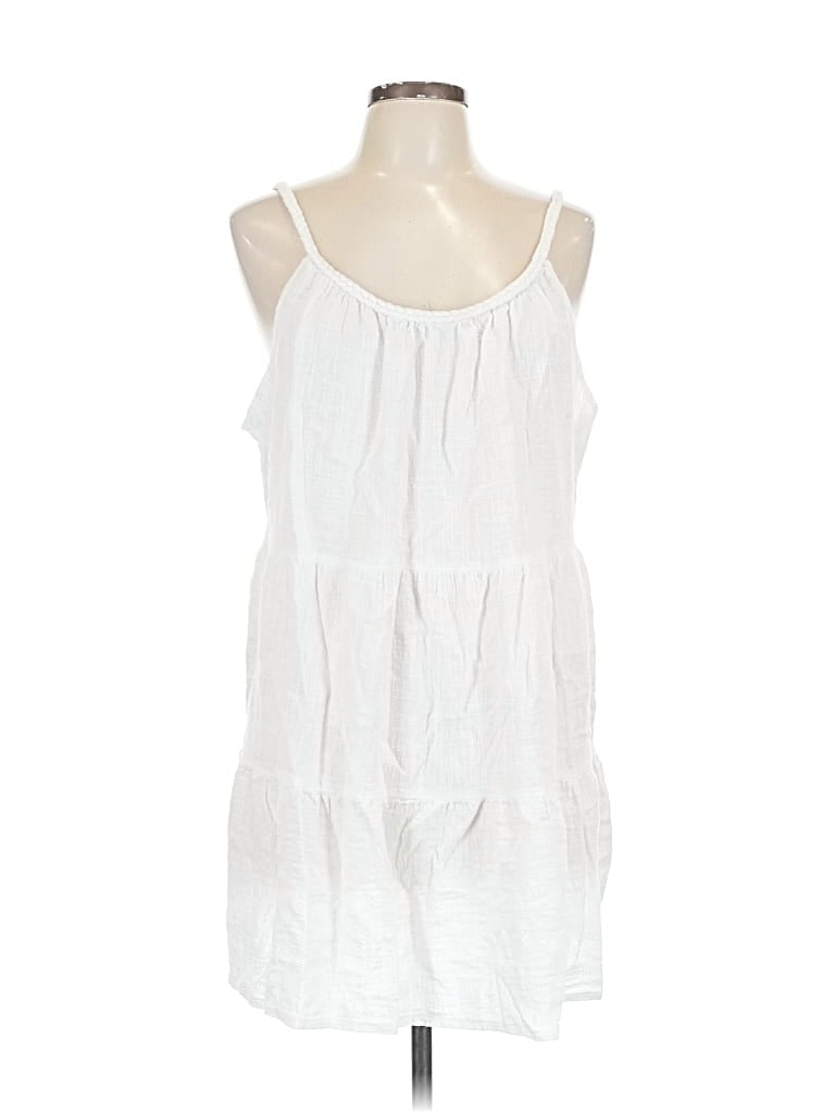 Pre-owned Shade & Shore Casual Dress In White