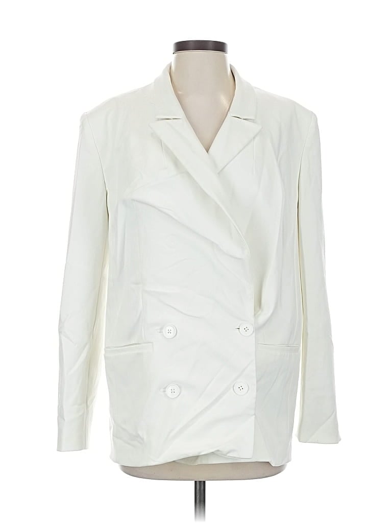 Pre-owned Express Blazer Jacket In White
