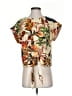 Shein Gold Short Sleeve Blouse Size S - photo 1