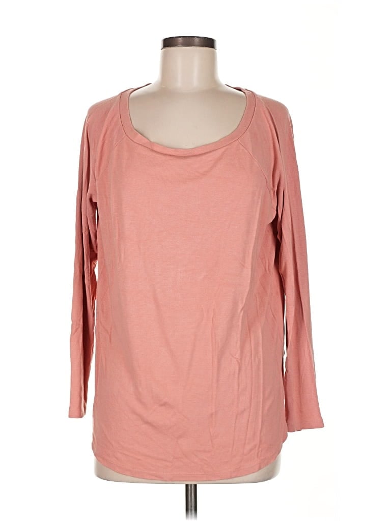 Pre-owned Ann Taylor 3/4 Sleeve T-shirt In Pink