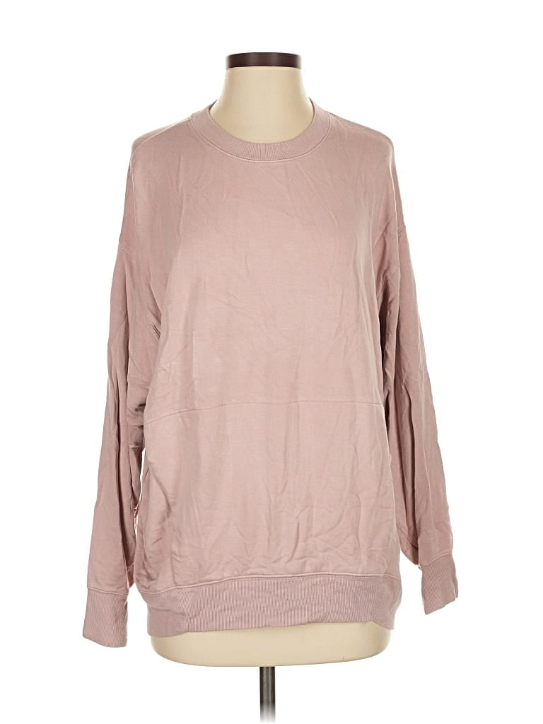 Pre-owned Express One Eleven Sweatshirt In Pink