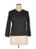 Karen Kane Metallic Black Pullover Sweater Size XL - photo 1