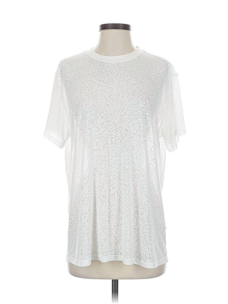 Pre-owned Lululemon Athletica Short Sleeve T-shirt In White