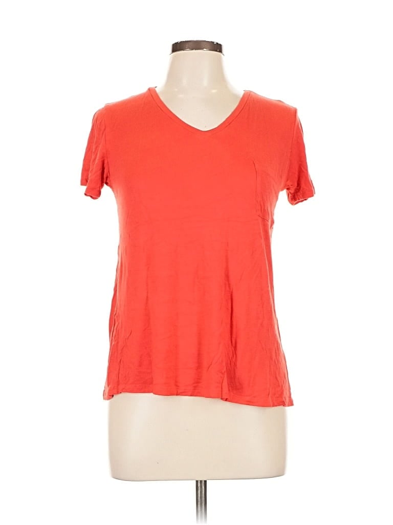 Pre-owned Active Basic Short Sleeve T-shirt In Orange