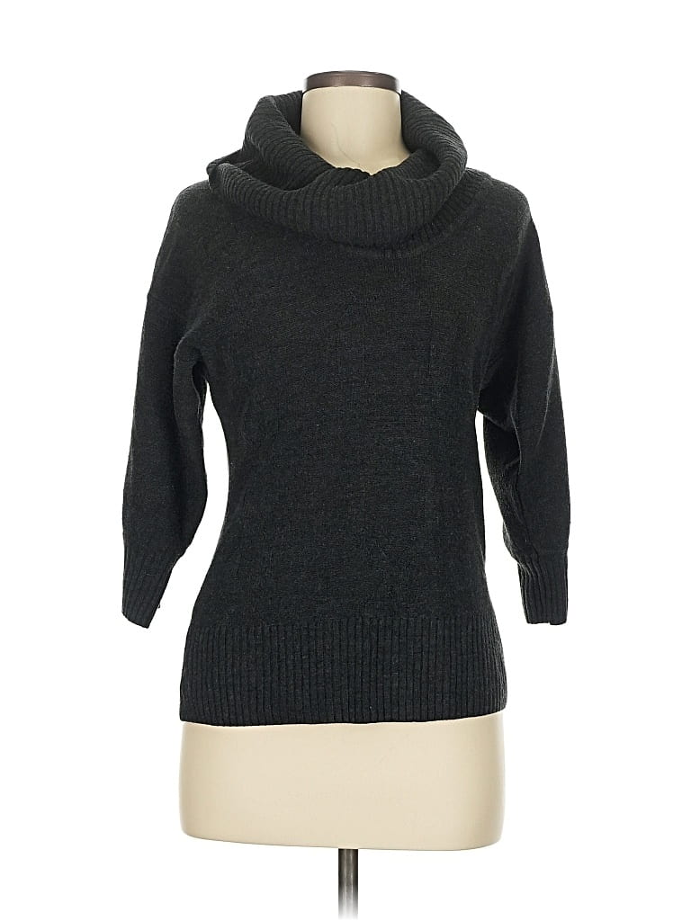 Pre-owned Agb Turtleneck Sweater In Gray