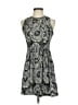 Eight Sixty 100% Polyester Paisley Gray Blue Casual Dress Size XS - photo 1