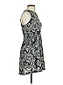 Eight Sixty 100% Polyester Paisley Gray Blue Casual Dress Size XS - photo 4