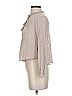 Floreat 100% Rayon Tan Long Sleeve Blouse Size 4 - photo 5