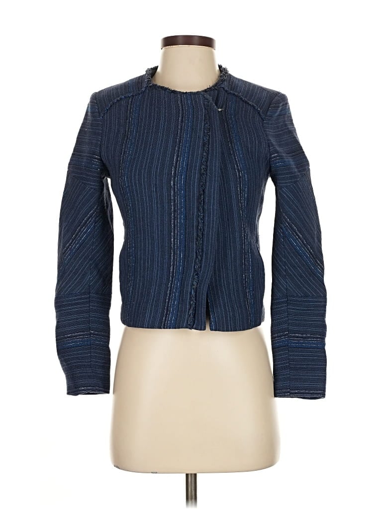 Pre-owned Sandro Jacket In Blue