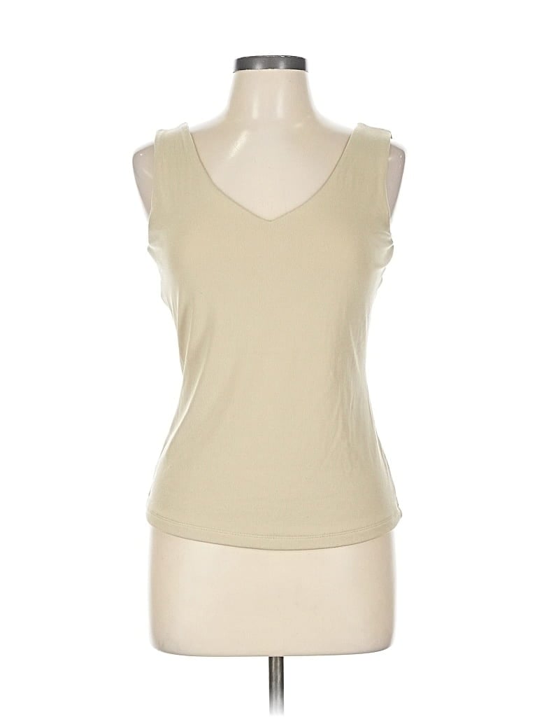 Pre-owned Caché Sleeveless T-shirt In White