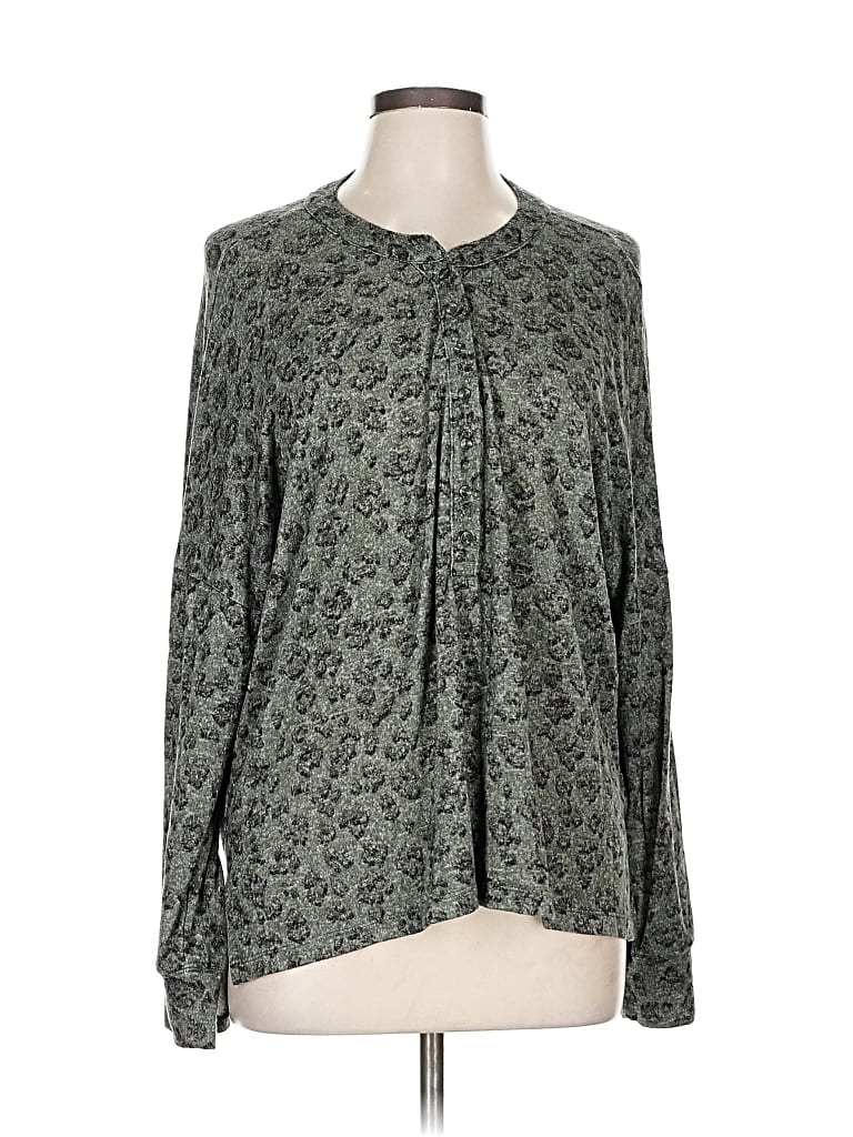 Pre-owned Lucky Brand Cardigan Sweater In Gray