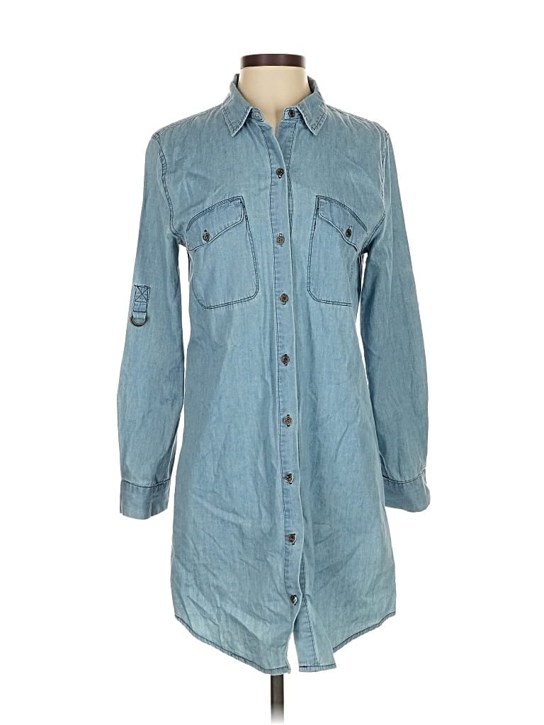 Pre-owned I Love H81 Long Sleeve Button Down Shirt In Blue