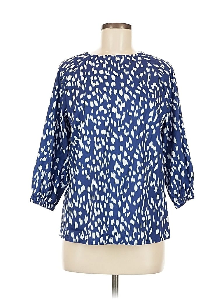 UNBRANDED Pre-owned 3/4 Sleeve Blouse In Blue