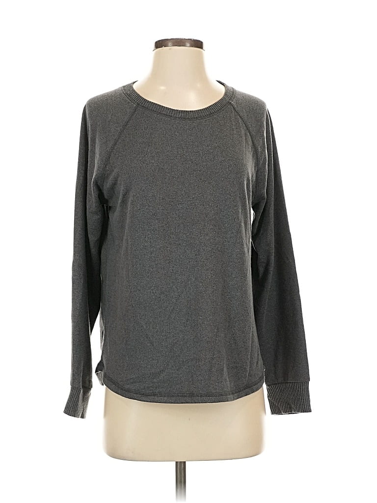 Pre-owned Karen Neuburger Collection 3/4 Sleeve T-shirt In Gray
