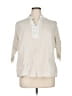 Elementz Ivory 3/4 Sleeve Blouse Size 1X - photo 1