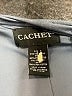 Cachet 100% Polyester Solid Gray Blue Casual Dress Size 4 - photo 7
