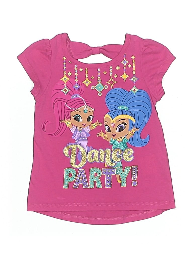 Pre-owned Nickelodeon Kids' Short Sleeve T-shirt In Pink