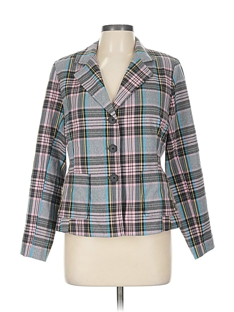 Pre-owned Joan Rivers Blazer Jacket In Gray