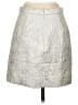 J.Crew Metallic Silver Faux Leather Skirt Size 2 - photo 2