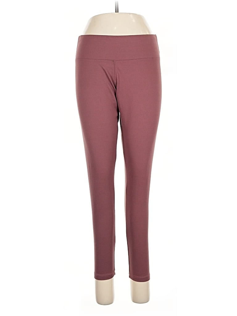 Pre-owned Express One Eleven Active Pants In Burgundy