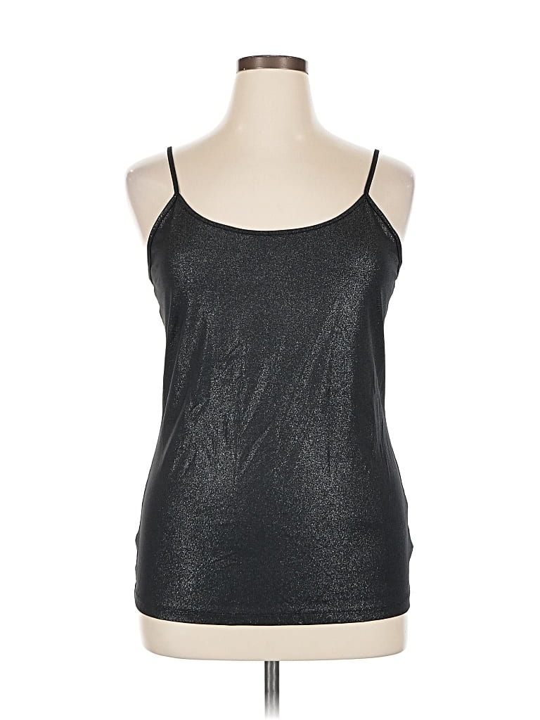Pre-owned Relativity Tank Top Black Halter Neckline Tops