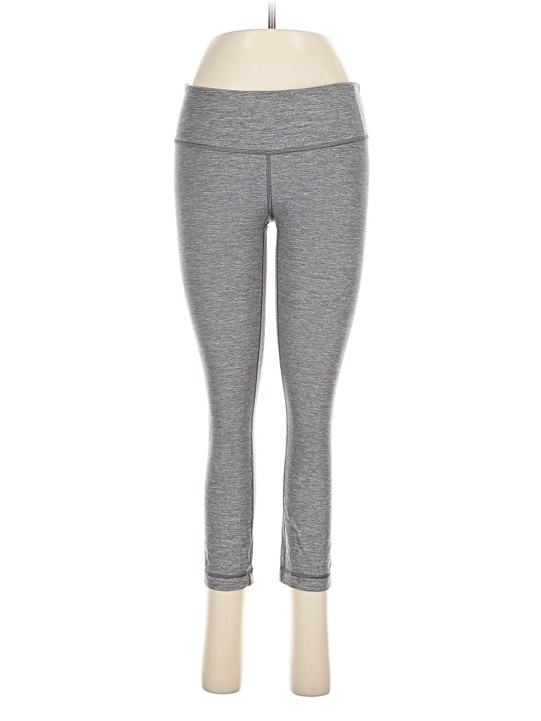 Pre-owned Lululemon Athletica Yoga Pants In Gray