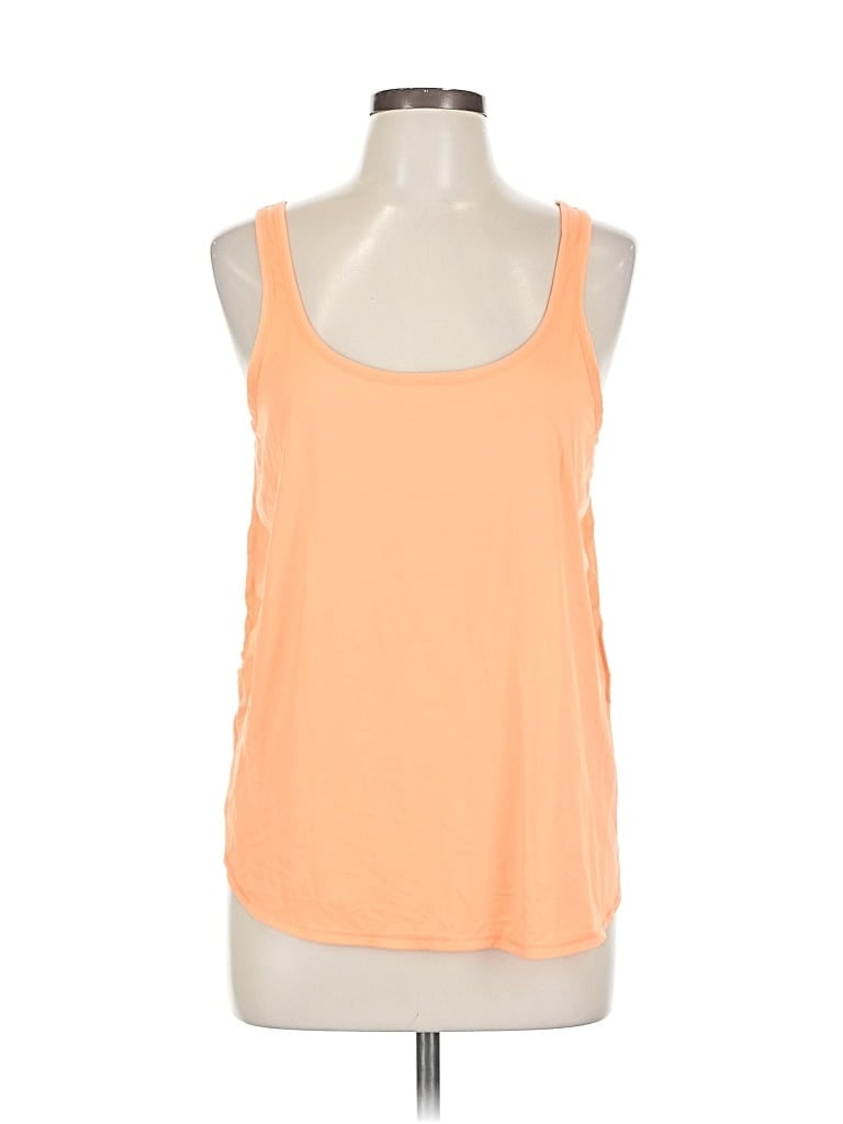 Pre-owned Vsx Sport Tank Top Orange Halter Neckline Tops