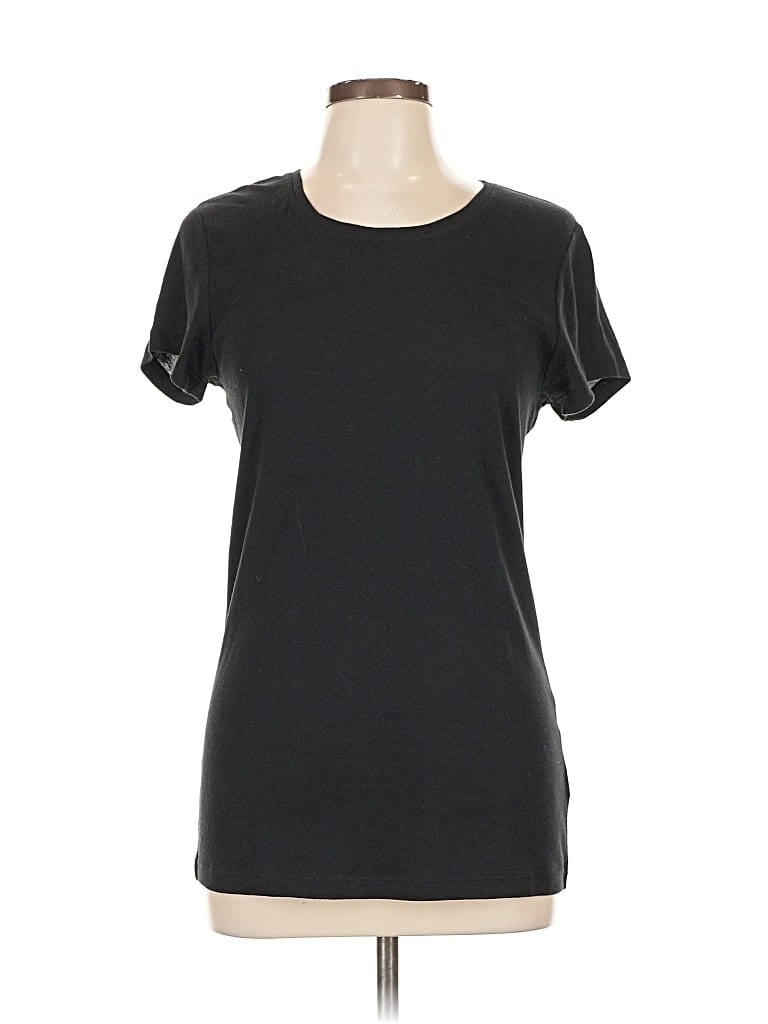 Pre-owned Daisy Fuentes Short Sleeve T-shirt In Black