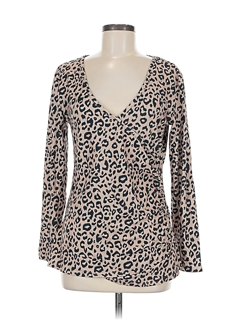 Pre-owned Assorted Brands Long Sleeve T-shirt In Brown