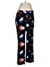 Vince Camuto Floral Black Casual Pants Size 6 - photo 1
