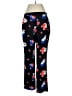 Vince Camuto Floral Black Casual Pants Size 6 - photo 2