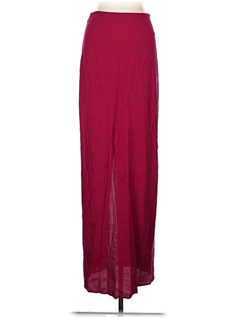 Pre-owned Reformation Formal Skirt In Burgundy