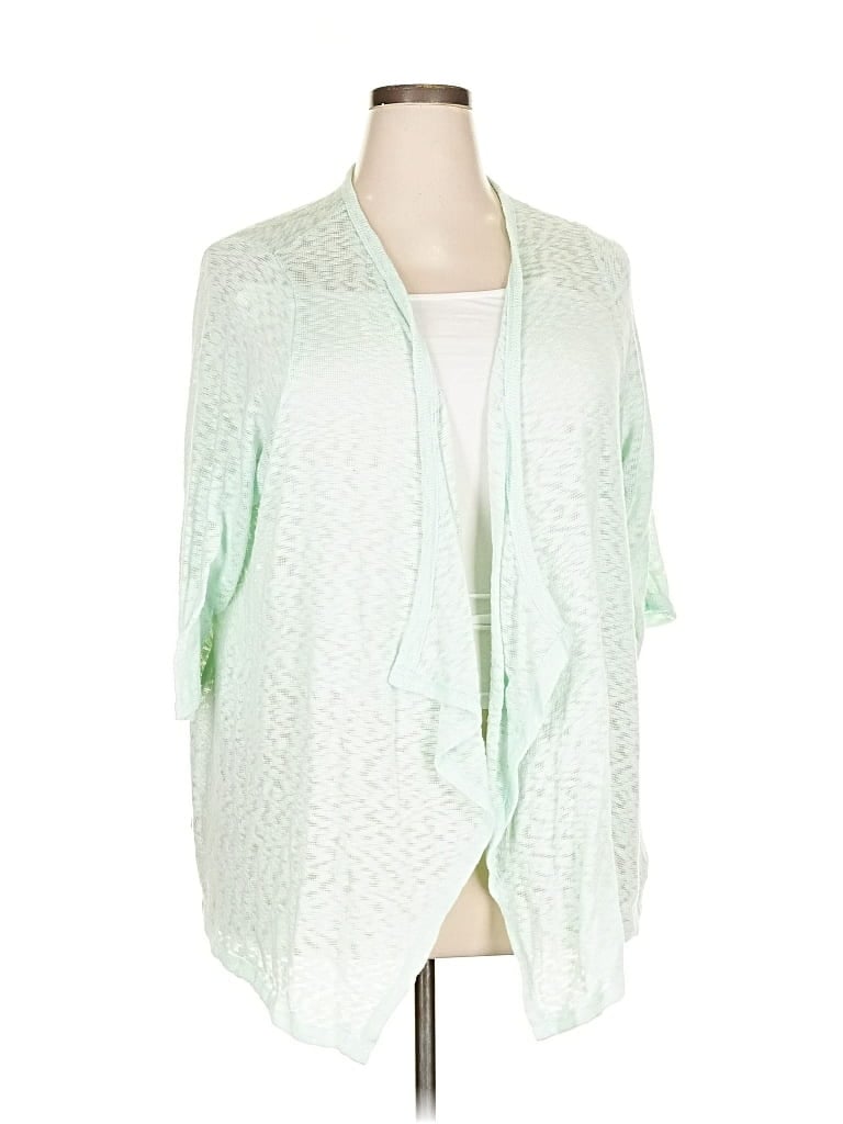 Pre-owned Torrid Cardigan Sweater In Green