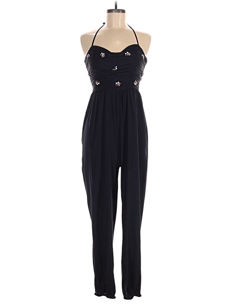 Pre-owned Zara Basic Jumpsuit In Black