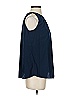 Catherine Malandrino 100% Polyester Solid Blue Sleeveless Blouse Size XS - photo 4