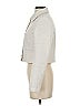 H&M 100% Polyester Tweed Ivory Coat Size XS - photo 5