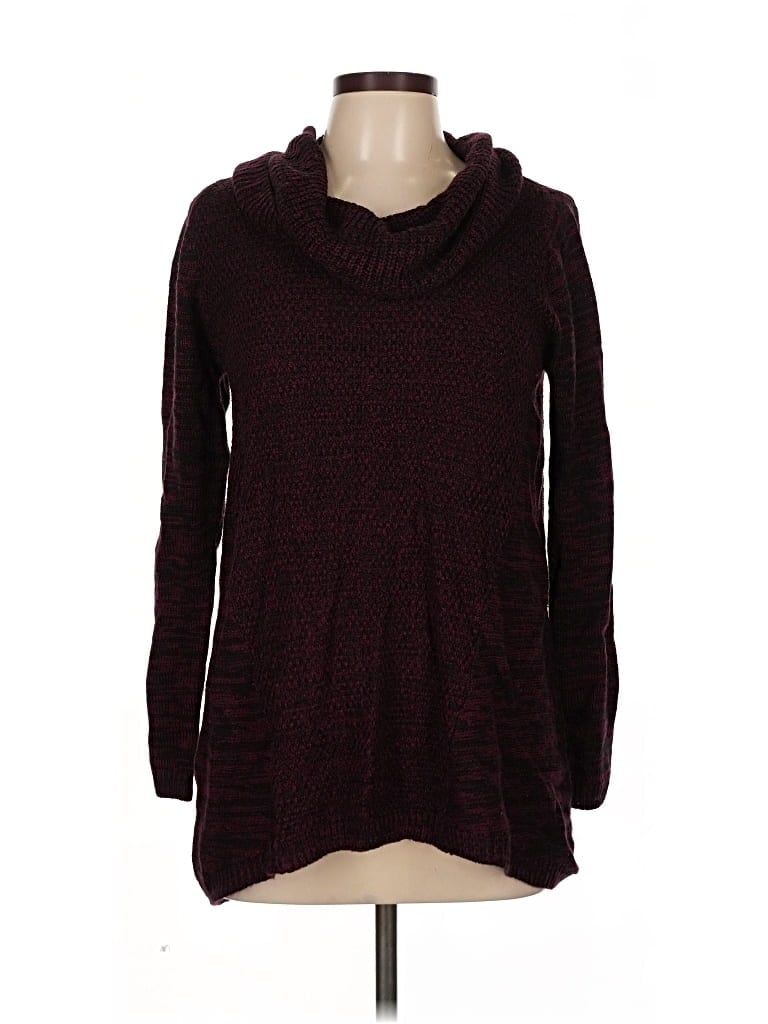 Pre-owned Agb Pullover Sweater In Burgundy