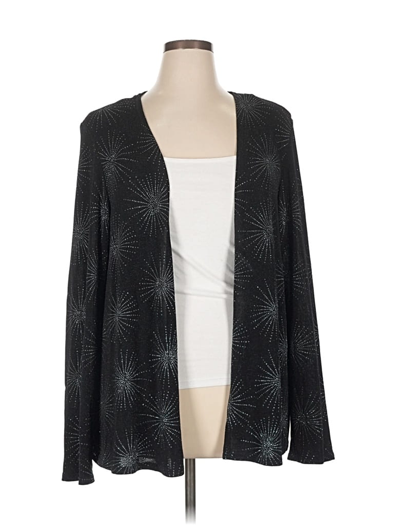 Pre-owned Onyx Nite Cardigan Sweater In Black