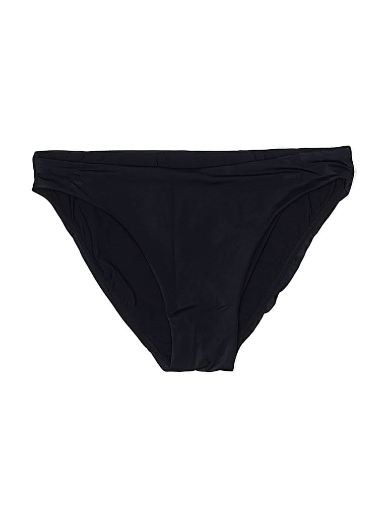 TYR Pre-owned Swimsuit Top Black Solid Pattern Swimwear