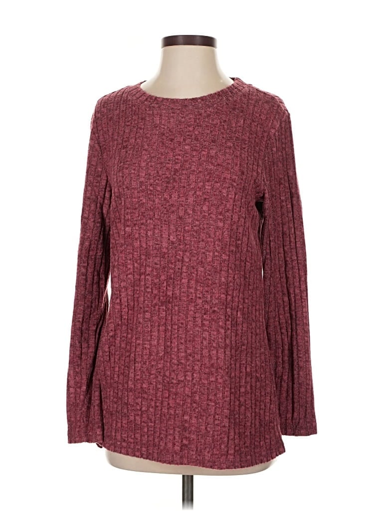 Pre-owned Ofeefan Pullover Sweater In Burgundy
