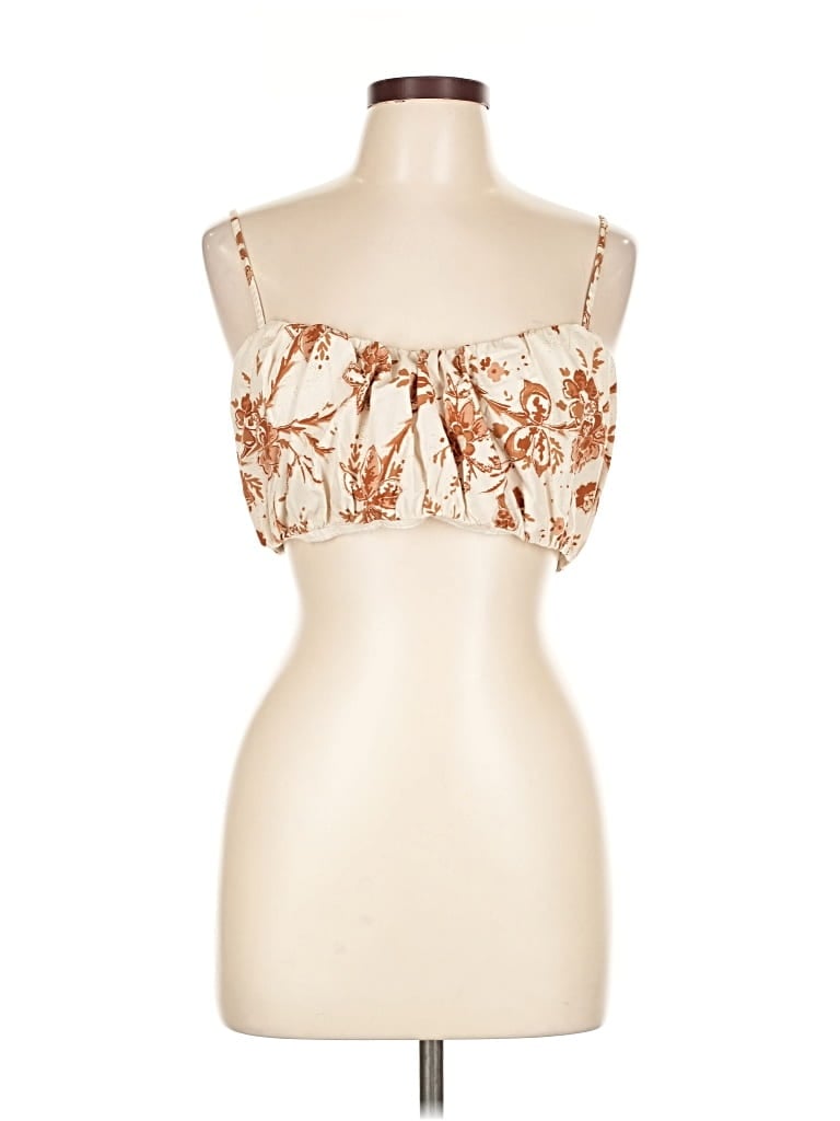 Pre-owned Abercrombie & Fitch Sleeveless Blouse In Brown