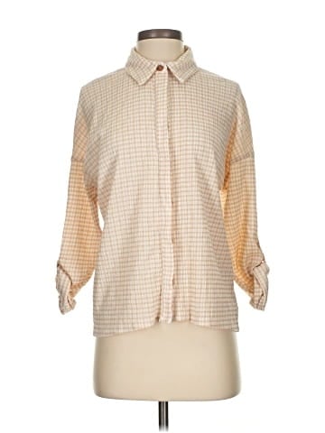 Line & Dot 3/4 Sleeve Blouse (view 1)
