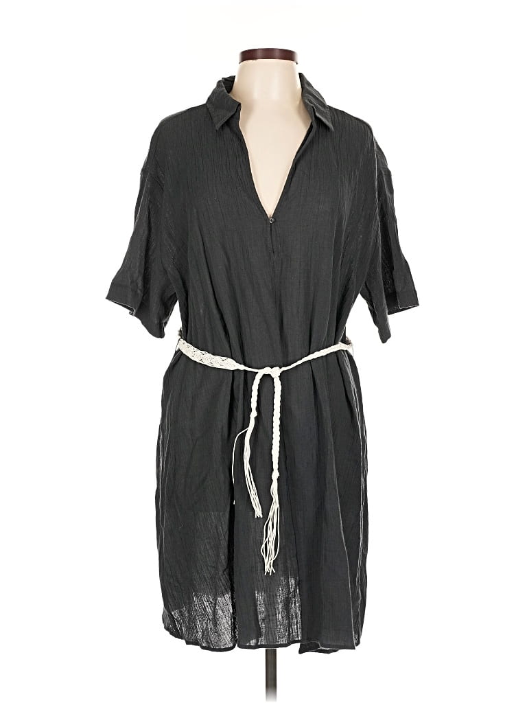 Pre-owned H&m Casual Dress In Gray