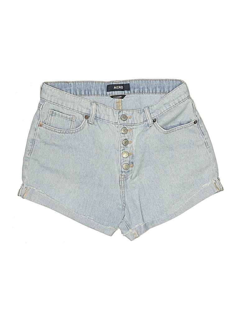 Pre-owned Aero Denim Shorts In Blue